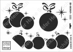 Schablone-Stencil A3 400-5222 X-Mas Kugeln